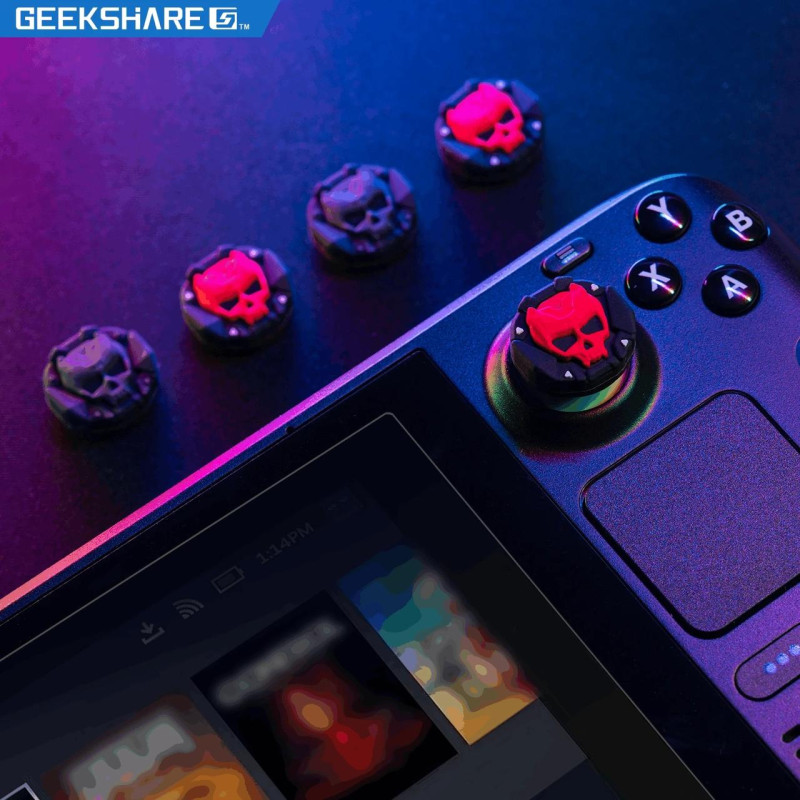 Комплект накладок на аналогові стики GEEKSHARE для Steam Deck/PlayStation Portal / Nintendo Switch 2 Комплект накладок на аналогові стики GEEKSHARE для Steam Deck/PlayStation Portal / Nintendo Switch 2