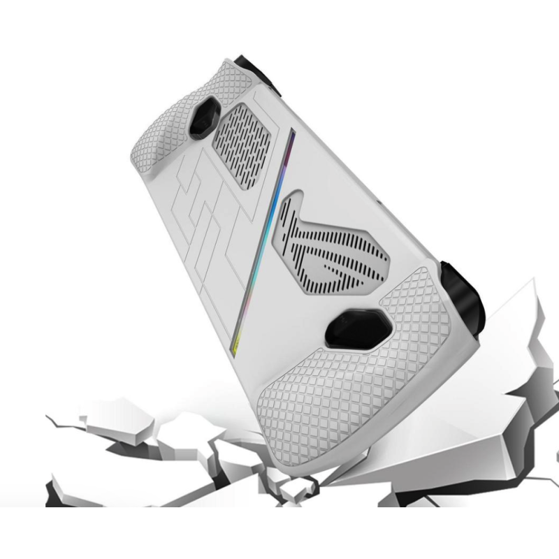 Захисний чохол бампер Rondaful для Asus ROG Ally / Extreme / Є захисне скло / White Захисний чохол бампер Rondaful для Asus ROG Ally / Extreme / Є захисне скло / White