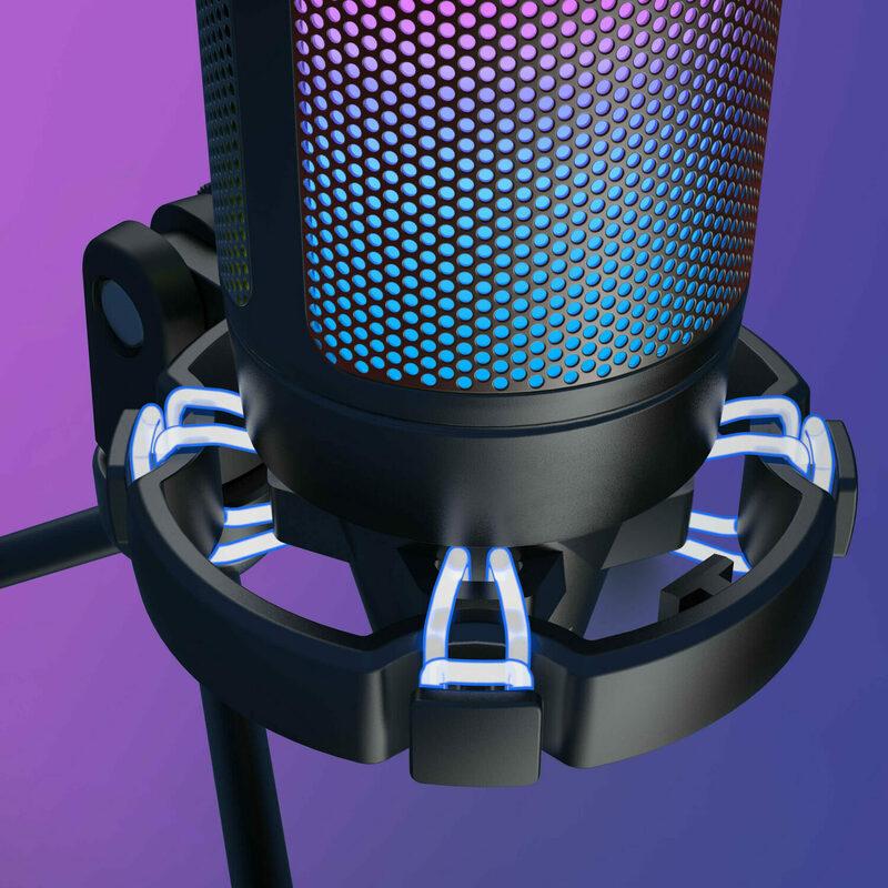 Мікрофон конденсаторний настільний ігровий FIFINE A6V AMPLIGAME (A6V) з попфільтром / чорний Мікрофон конденсаторний настільний ігровий FIFINE A6V AMPLIGAME (A6V) з попфільтром / чорний
