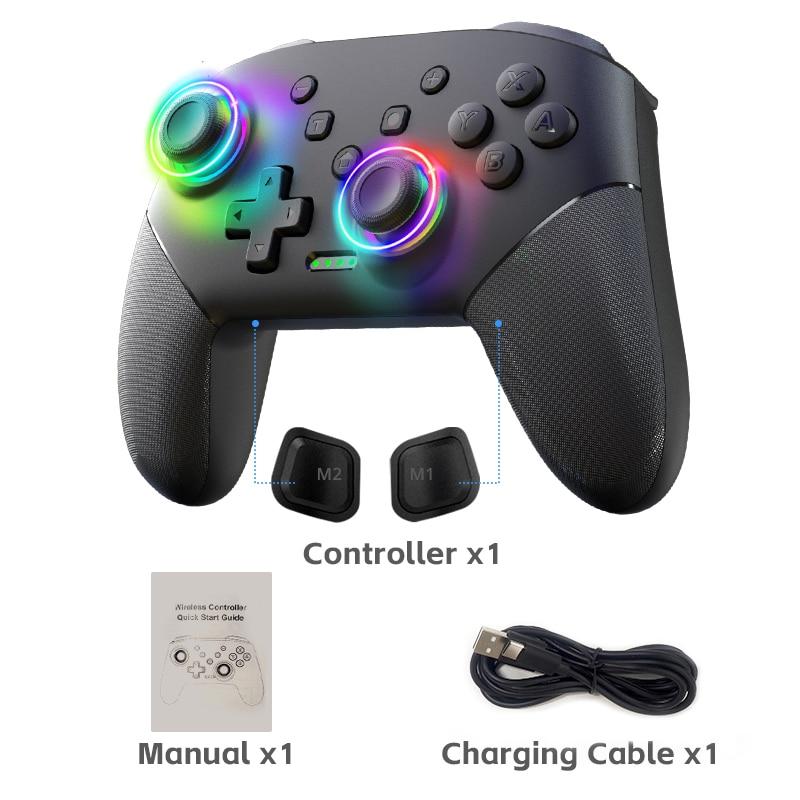 Бездротовий геймпад Data Frog з RGB-підсвіткою для Nintendo Switch / OLED / Lite / PC Бездротовий геймпад Data Frog з RGB-підсвіткою для Nintendo Switch / OLED / Lite / PC