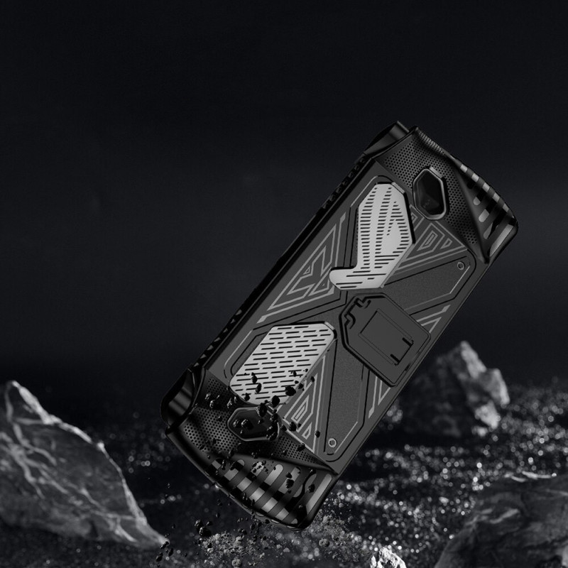 Захисний чохол бампер для Asus Rog Ally, Extreme, з підставкою з TPU чорний Захисний чохол бампер для Asus Rog Ally, Extreme, з підставкою з TPU чорний