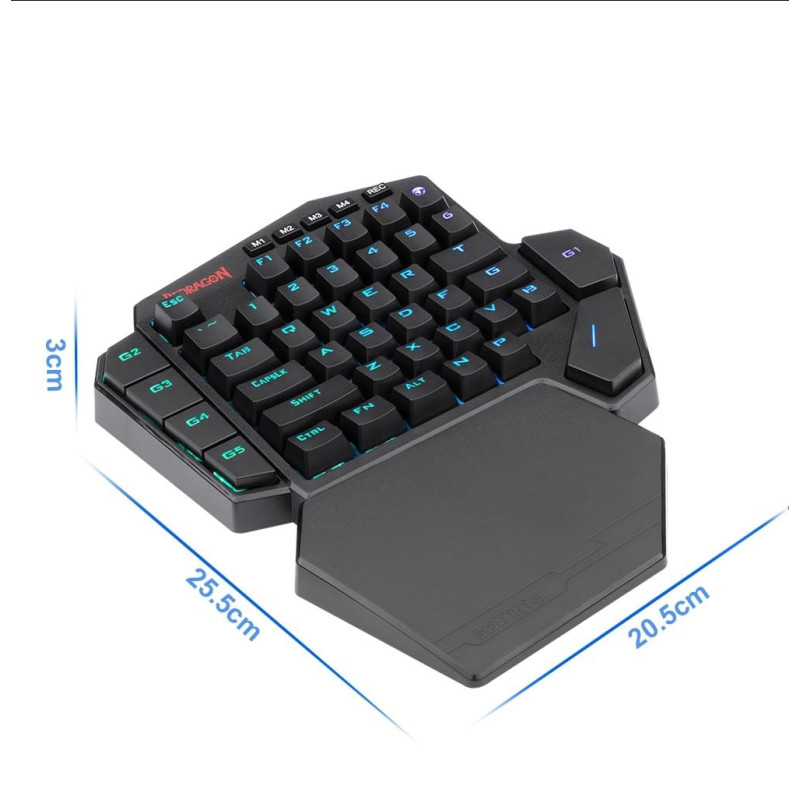 Механічна клавіатура для однієї руки REDRAGON DITI K585 RGB DITI Механічна клавіатура для однієї руки REDRAGON DITI K585 RGB DITI