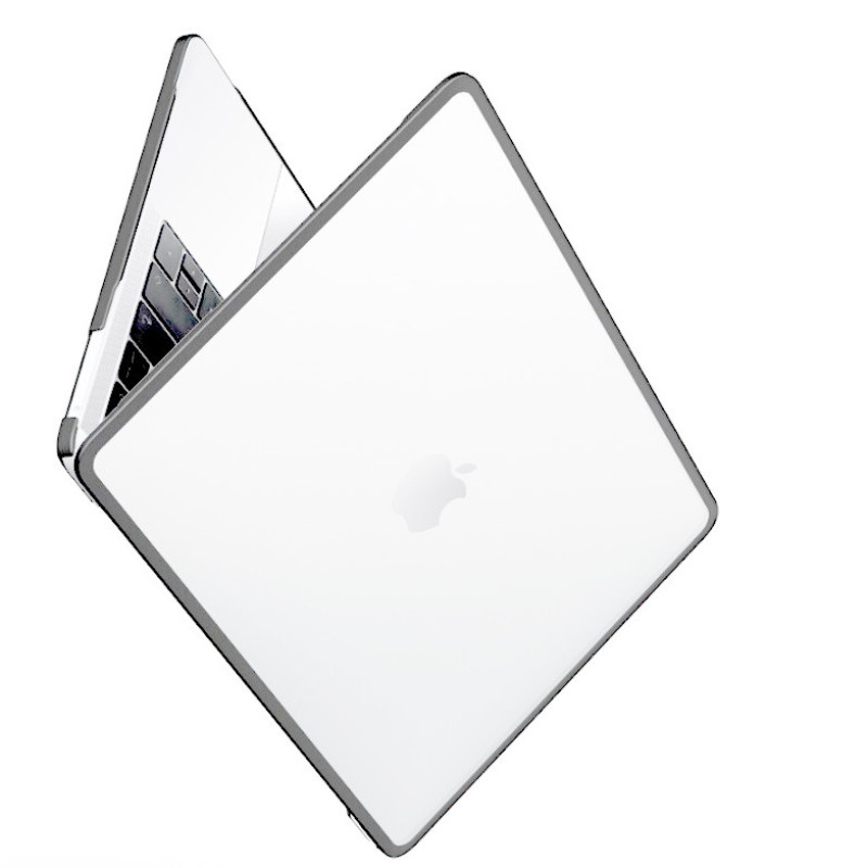 Захисний чохол EGYAL з TPU для Macbook Air M1 2020 A2337 + Захисна плівка + Накладка на клавіатуру / Grey Захисний чохол EGYAL з TPU для Macbook Air M1 2020 A2337 + Захисна плівка + Накладка на клавіатуру / Grey
