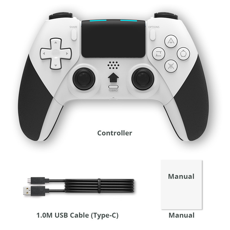 Безпроводной Bluetooth геймпад DATA FROG для PS4, PC, PS4 Pro, PS4 Slim Безпроводной Bluetooth геймпад DATA FROG для PS4, PC, PS4 Pro, PS4 Slim