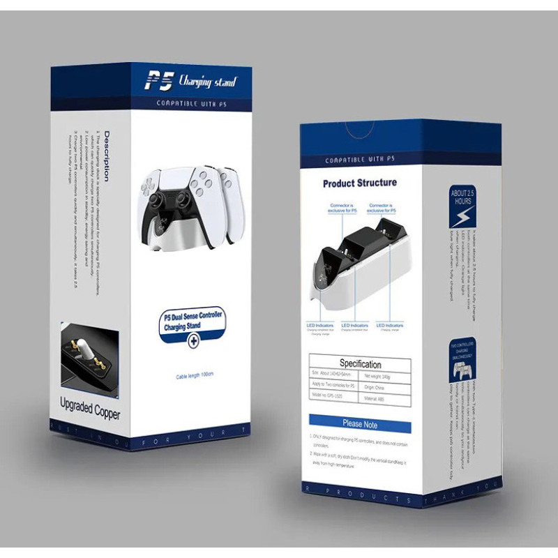 Зарядная станція VGBUS для геймпада Dual Sense Playstation 5 PS5 Зарядная станція VGBUS для геймпада Dual Sense Playstation 5 PS5