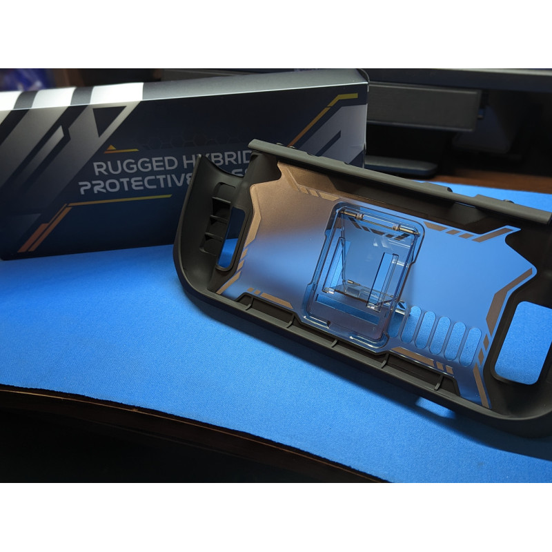 Чохол бампер MUMBA Blade для Steam Deck OLED з військовим стандартом захисту MIL-STD/Black Чохол бампер MUMBA Blade для Steam Deck OLED з військовим стандартом захисту MIL-STD/Black