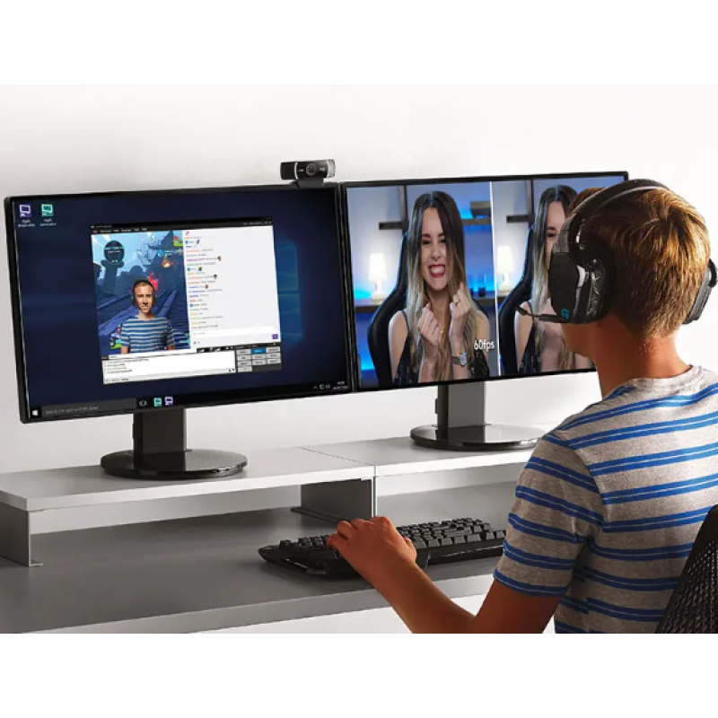 Вебкамера Logitech C922 Pro HD Stream Webcam 1080P прищіпка з автофокусом і вбудованим мікрофоном Вебкамера Logitech C922 Pro HD Stream Webcam 1080P прищіпка з автофокусом і вбудованим мікрофоном