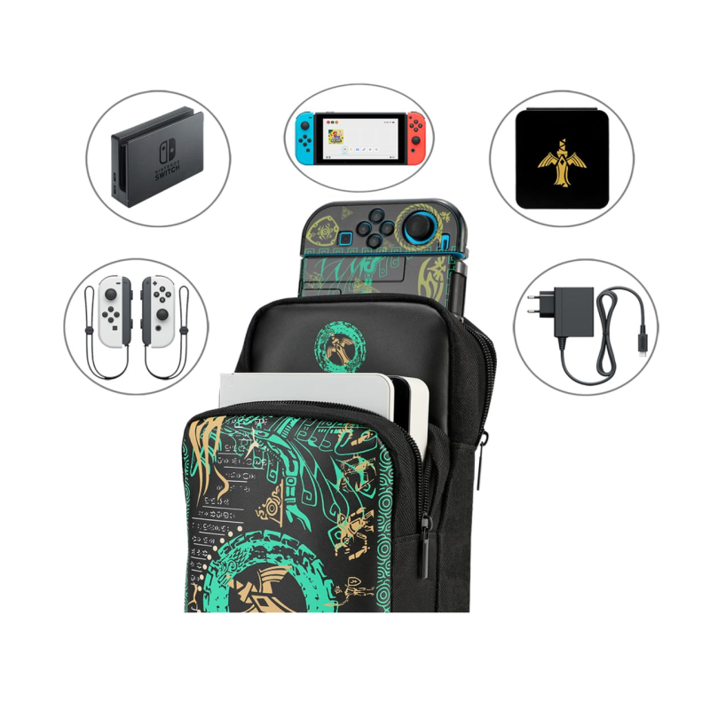 Портативна Travel сумка чохол для Nintendo Switch / OLED / Lite / Nintendo Switch 2, Zelda Tears of Kingdom Портативна Travel сумка чохол для Nintendo Switch / OLED / Lite / Nintendo Switch 2, Zelda Tears of Kingdom