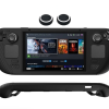 Захисний протиударний чохол бампер Farad для консолі Valve Steam Deck, Steam Deck Oled, чорний + подарунок