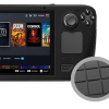 Захисний протиударний чохол бампер Farad для консолі Valve Steam Deck, Steam Deck Oled, чорний + подарунок