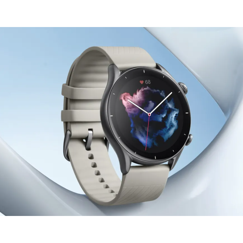 Розумний смарт-годинник Amazfit GTR 3 великий AMOLED дисплей Bluetooth 5.0 водонепроникний 5 ATM Moonlight Grey Розумний смарт-годинник Amazfit GTR 3 великий AMOLED дисплей Bluetooth 5.0 водонепроникний 5 ATM Moonlight Grey