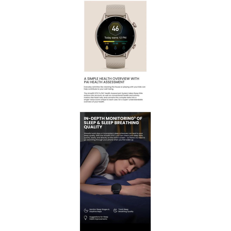Розумний смарт-годинник Amazfit GTR 3 великий AMOLED дисплей Bluetooth 5.0 водонепроникний 5 ATM Moonlight Grey Розумний смарт-годинник Amazfit GTR 3 великий AMOLED дисплей Bluetooth 5.0 водонепроникний 5 ATM Moonlight Grey