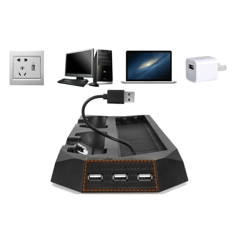 Вертикальна зарядна підставка для охолодження DOBE для Sony Playstation PS4 Pro ver 2 Вертикальна зарядна підставка для охолодження DOBE для Sony Playstation PS4 Pro ver 2