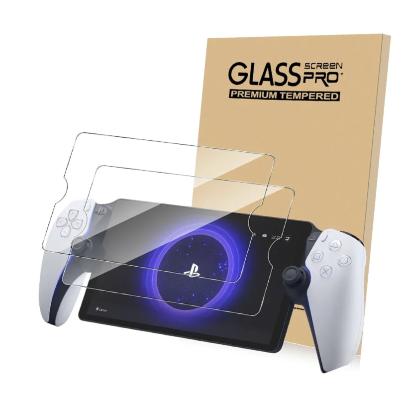 Захисне броньоване загартоване скло ZUIDID для PS Playstation Portal із закругленими краями, (Box) 2шт Захисне броньоване загартоване скло ZUIDID для PS Playstation Portal із закругленими краями, (Box) 2шт