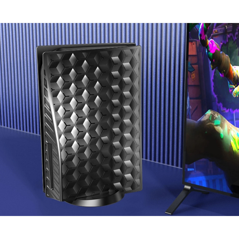 Захисний чохол кришка HEYSTOP зі стільниками для Sony PlayStation 5 Disc Edition PS5 + комплект заглушок Захисний чохол кришка HEYSTOP зі стільниками для Sony PlayStation 5 Disc Edition PS5 + комплект заглушок