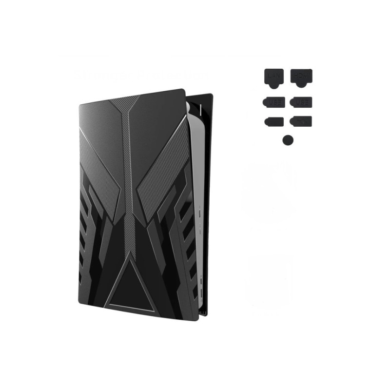 Захисний чохол кришка HEYSTOP зі стільниками для Sony PlayStation 5 Disc Edition PS5 + комплект заглушок Захисний чохол кришка HEYSTOP зі стільниками для Sony PlayStation 5 Disc Edition PS5 + комплект заглушок