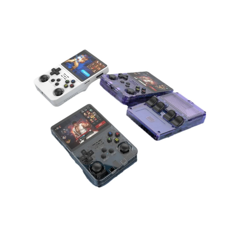 Портативна ігрова ретроприставка Data Frog R36S, HDMI 3.5'', 64 gb, 15000 ігор Sega NES MAME, чорна + плівка Портативна ігрова ретроприставка Data Frog R36S, HDMI 3.5'', 64 gb, 15000 ігор Sega NES MAME, чорна + плівка