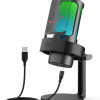 Мікрофон Fifine AmpliGame A8 USB з RGB підсвіткою, Чорний Мікрофон Fifine AmpliGame A8 USB з RGB підсвіткою, Чорний