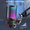 Мікрофон Fifine AmpliGame A8 USB з RGB підсвіткою, Чорний Мікрофон Fifine AmpliGame A8 USB з RGB підсвіткою, Чорний