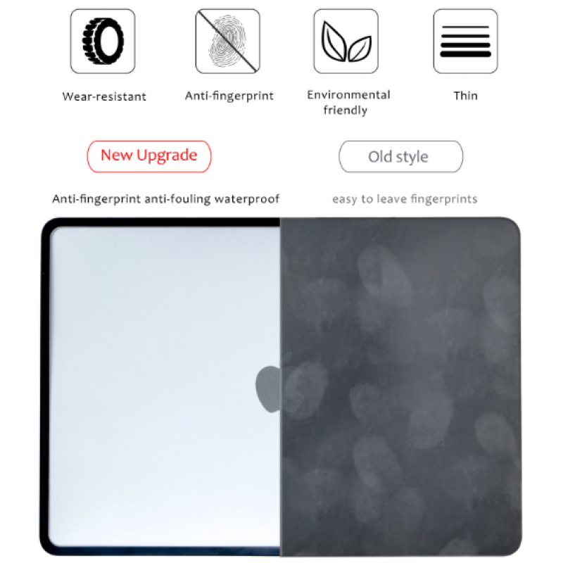 Чохол для Macbook Air M2 15.3' A2941 A3114 матовий чохол для ноутбука + плівка / накладка на клавіатуру Чохол для Macbook Air M2 15.3' A2941 A3114 матовий чохол для ноутбука + плівка / накладка на клавіатуру