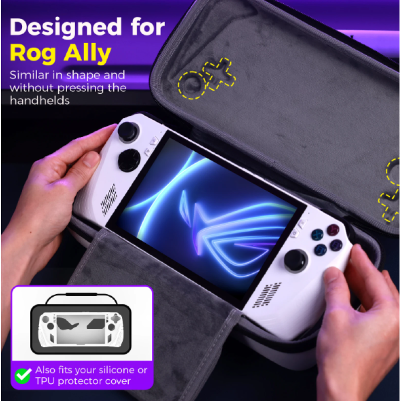 Сумка IINE для Asus ROG Ally Extreme X чохол для перенесення ігрової консолі сумка для зберігання Сумка IINE для Asus ROG Ally Extreme X чохол для перенесення ігрової консолі сумка для зберігання