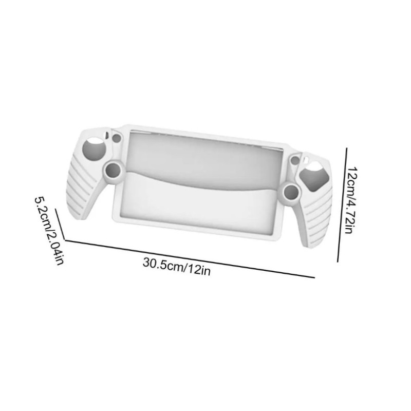 Захисний силіконовий чохол бампер для ігрової консолі PlayStation Portal PS Portal Білий Захисний силіконовий чохол бампер для ігрової консолі PlayStation Portal PS Portal Білий