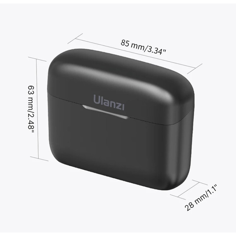 Бездротовий петличний подвійний мікрофон Ulanzi J12 з Type-c для iPhone Android Чорний Бездротовий петличний подвійний мікрофон Ulanzi J12 з Type-c для iPhone Android Чорний
