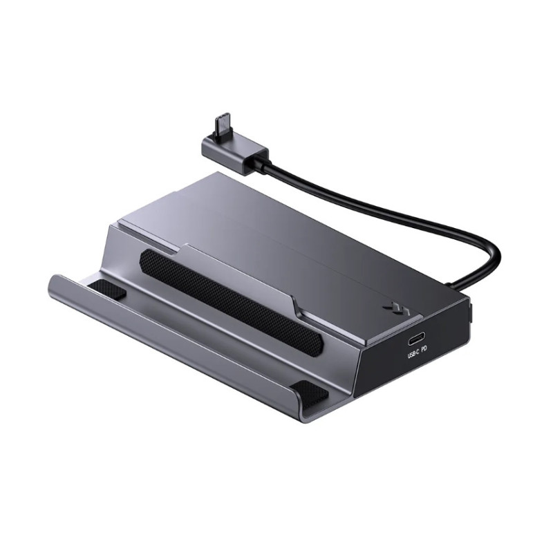 Зарядна док-станція 7 в 1 Sata Nvme з портом SSD M.2 HDMI 2.0 4k 60 гц для Steam Deck Сірий Зарядна док-станція 7 в 1 Sata Nvme з портом SSD M.2 HDMI 2.0 4k 60 гц для Steam Deck Сірий