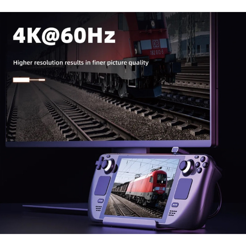 Зарядна док-станція 7 в 1 Sata Nvme з портом SSD M.2 HDMI 2.0 4k 60 гц для Steam Deck Сірий Зарядна док-станція 7 в 1 Sata Nvme з портом SSD M.2 HDMI 2.0 4k 60 гц для Steam Deck Сірий