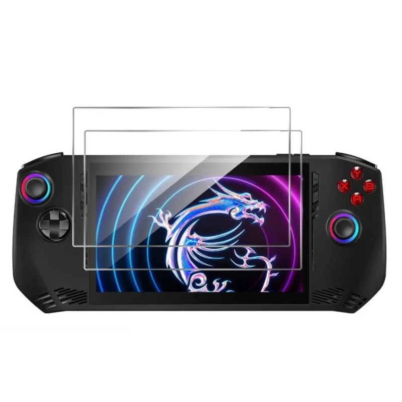 Загартоване захисне скло BOX 1 шт. для портативної консолі MSI Claw Загартоване захисне скло BOX 1 шт. для портативної консолі MSI Claw
