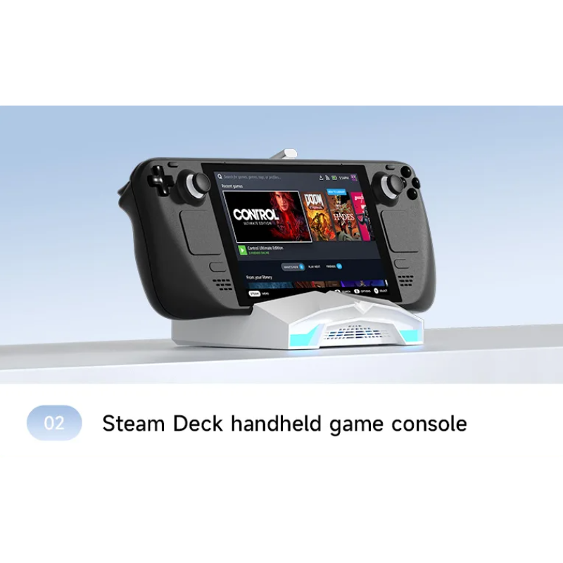 Док-станція Hagibis YC-ASC02 6в1 HDMI 4K/60Hz з RGB 100 вт для Steam Deck Asus Rog Ally Lenovo Legion Go Білий Док-станція Hagibis YC-ASC02 6в1 HDMI 4K/60Hz з RGB 100 вт для Steam Deck Asus Rog Ally Lenovo Legion Go Білий