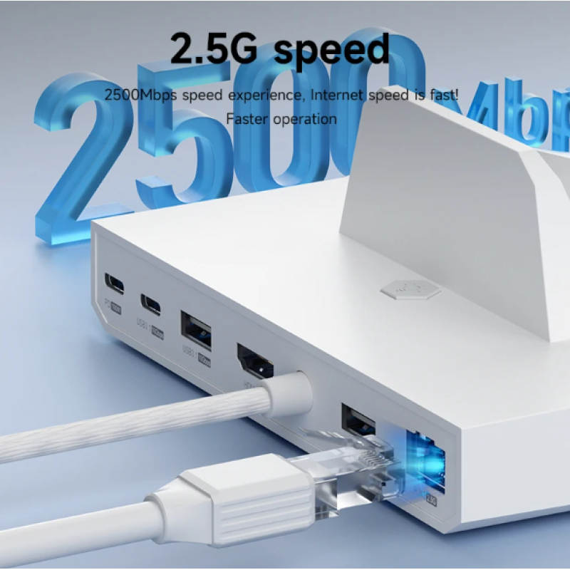 Док-станція Hagibis YC-ASC02 6в1 HDMI 4K/60Hz з RGB 100 вт для Steam Deck Asus Rog Ally Lenovo Legion Go Білий Док-станція Hagibis YC-ASC02 6в1 HDMI 4K/60Hz з RGB 100 вт для Steam Deck Asus Rog Ally Lenovo Legion Go Білий