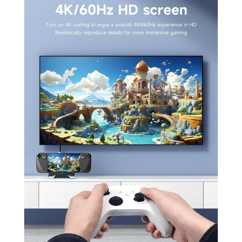 Док-станція Hagibis YC-ASC02 6в1 HDMI 4K/60Hz з RGB 100 вт для Steam Deck Чорний Док-станція Hagibis YC-ASC02 6в1 HDMI 4K/60Hz з RGB 100 вт для Steam Deck Чорний