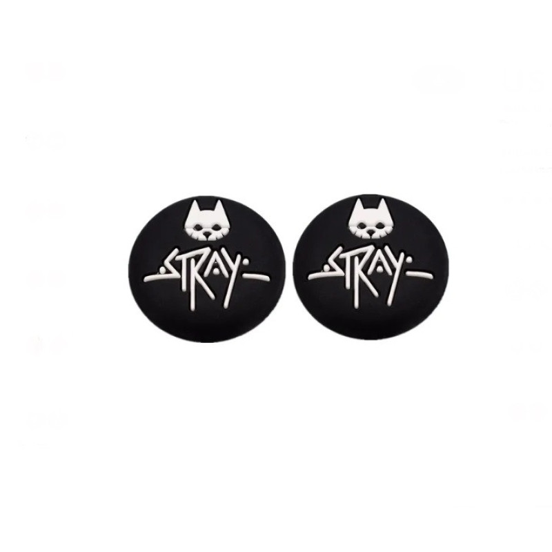 Силіконові накладки на стики для джойстика PlayStation 5 PS5 PS4 Xbox Series X/S XBOX ONE Black/White Cat