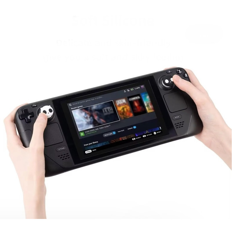 Комплект накладок GeekShare Skull на стики під великі пальці Steam Deck, Oled, Nintendo Switch 2 4шт Комплект накладок GeekShare Skull на стики під великі пальці Steam Deck, Oled, Nintendo Switch 2 4шт