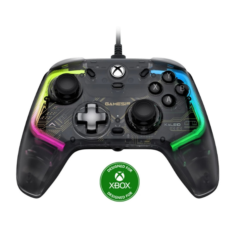 Дротовий геймпад GameSir Kaleid з RGB-підсвіткою для Xbox Series X/S Xbox One Windows 10/11 + 1 міс GAME PASS Дротовий геймпад GameSir Kaleid з RGB-підсвіткою для Xbox Series X/S Xbox One Windows 10/11 + 1 міс GAME PASS