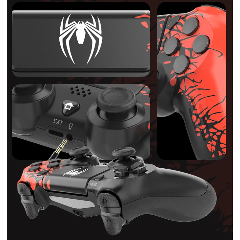 Бездротовий ігровий джойстик геймпад Bluetooth DATA FROG P02 Spider Man для PS4 Slim Pro Android ios ПК Бездротовий ігровий джойстик геймпад Bluetooth DATA FROG P02 Spider Man для PS4 Slim Pro Android ios ПК