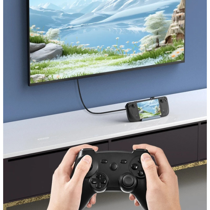 Зарядна док-станція 5 в 1 4K60Hz Type-C 4K HDMI 100W для Steam Deck Asus Rog Ally Lenovo Legion Go MSI Claw Зарядна док-станція 5 в 1 4K60Hz Type-C 4K HDMI 100W для Steam Deck Asus Rog Ally Lenovo Legion Go MSI Claw