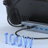 Зарядна док-станція 5 в 1 4K60Hz Type-C 4K HDMI 100W для Steam Deck Asus Rog Ally Lenovo Legion Go MSI Claw Зарядна док-станція 5 в 1 4K60Hz Type-C 4K HDMI 100W для Steam Deck Asus Rog Ally Lenovo Legion Go MSI Claw