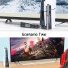 Охолоджувальний вентилятор TOPWOLF для консолі PS5 Slim PS5 Pro, док-станція з 3 вентиляторами портом USB Охолоджувальний вентилятор TOPWOLF для консолі PS5 Slim PS5 Pro, док-станція з 3 вентиляторами портом USB