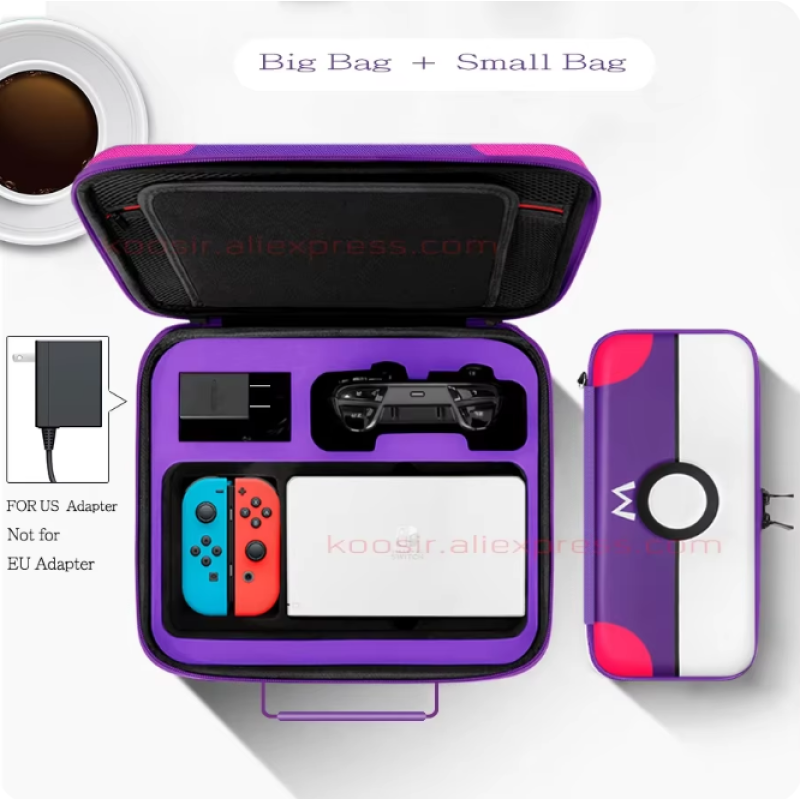 Захисний чохол кейс Mario 6 в 1 з ремінцем для зберігання консолі Nintendo Switch OLED + 4 накладки Захисний чохол кейс Mario 6 в 1 з ремінцем для зберігання консолі Nintendo Switch OLED + 4 накладки
