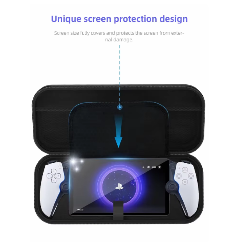 Захисна сумка для ігрової консолі PlayStation Portal, Портативна сумка для перенесення PS Portal Сірий Захисна сумка для ігрової консолі PlayStation Portal, Портативна сумка для перенесення PS Portal Сірий