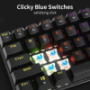 Ігрова механічна клавіатура з підсвічуванням для пк, mac OS, RGB кольорова клавіатура Delux KM36 Black Ігрова механічна клавіатура з підсвічуванням для пк, mac OS, RGB кольорова клавіатура Delux KM36 Black
