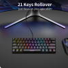 Ігрова механічна клавіатура з підсвічуванням для ПК, mac OS, RGB різнокольорова клавіатура Delux KM36 Ігрова механічна клавіатура з підсвічуванням для ПК, mac OS, RGB різнокольорова клавіатура Delux KM36