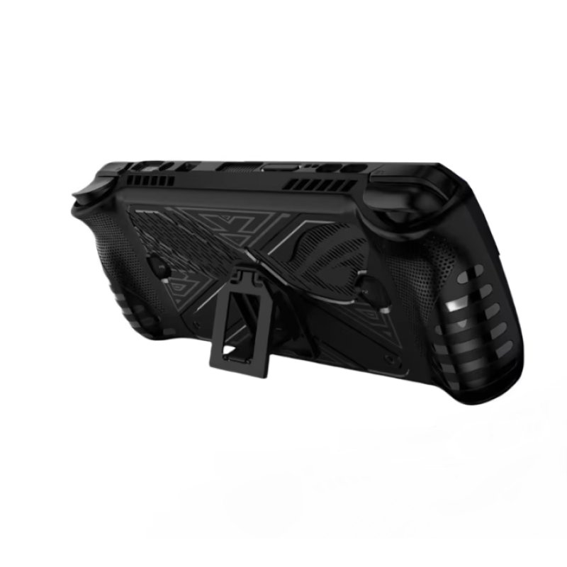 Захисний бампер для консолі Asus Rog Ally X, ударостійкий чохол із підставкою для Rog Ally X Чорний Захисний бампер для консолі Asus Rog Ally X, ударостійкий чохол із підставкою для Rog Ally X Чорний