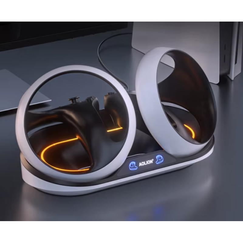 Зарядна док-станція Aolion з RGB-підсвіткою для контролерів PlayStation VR2, зарядний пристрій для PS VR2 Зарядна док-станція Aolion з RGB-підсвіткою для контролерів PlayStation VR2, зарядний пристрій для PS VR2