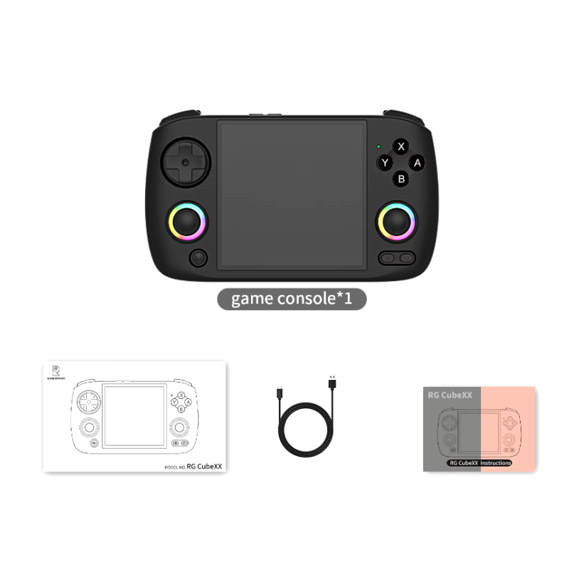 Ігрова консоль ANBERNIC RG CubeXX 3.95'' IPS 1/64 GB 3800mah ретро консоль WIFI Bluetooth Black Ігрова консоль ANBERNIC RG CubeXX 3.95'' IPS 1/64 GB 3800mah ретро консоль WIFI Bluetooth Black