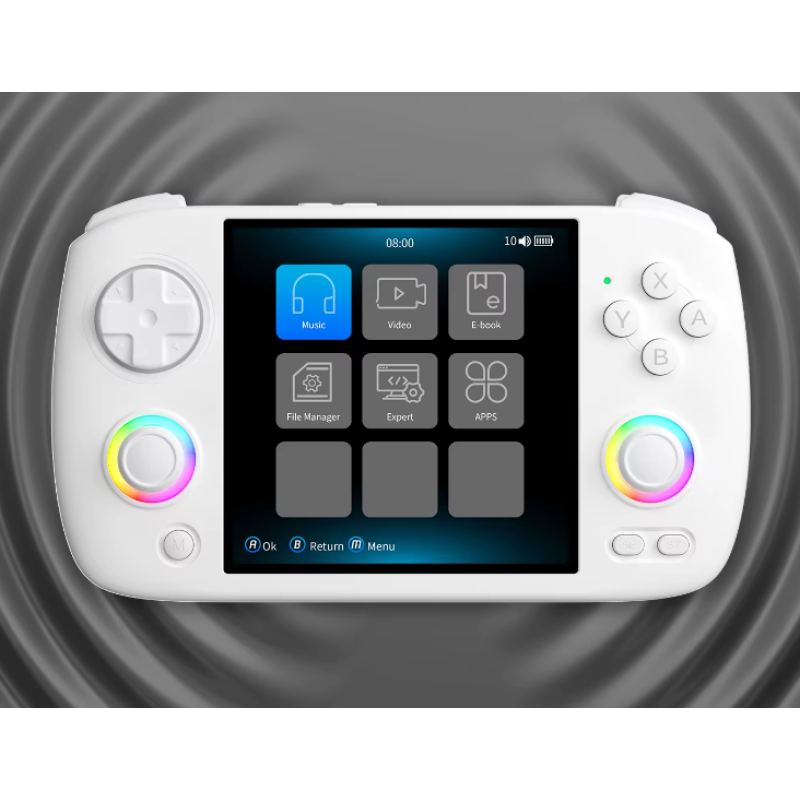 Портативна ігрова консоль ANBERNIC RGB CubeXX 3.95" IPS 1/64 GB 3800mah ретроприставка WIFI Bluetooth White Портативна ігрова консоль ANBERNIC RGB CubeXX 3.95" IPS 1/64 GB 3800mah ретроприставка WIFI Bluetooth White