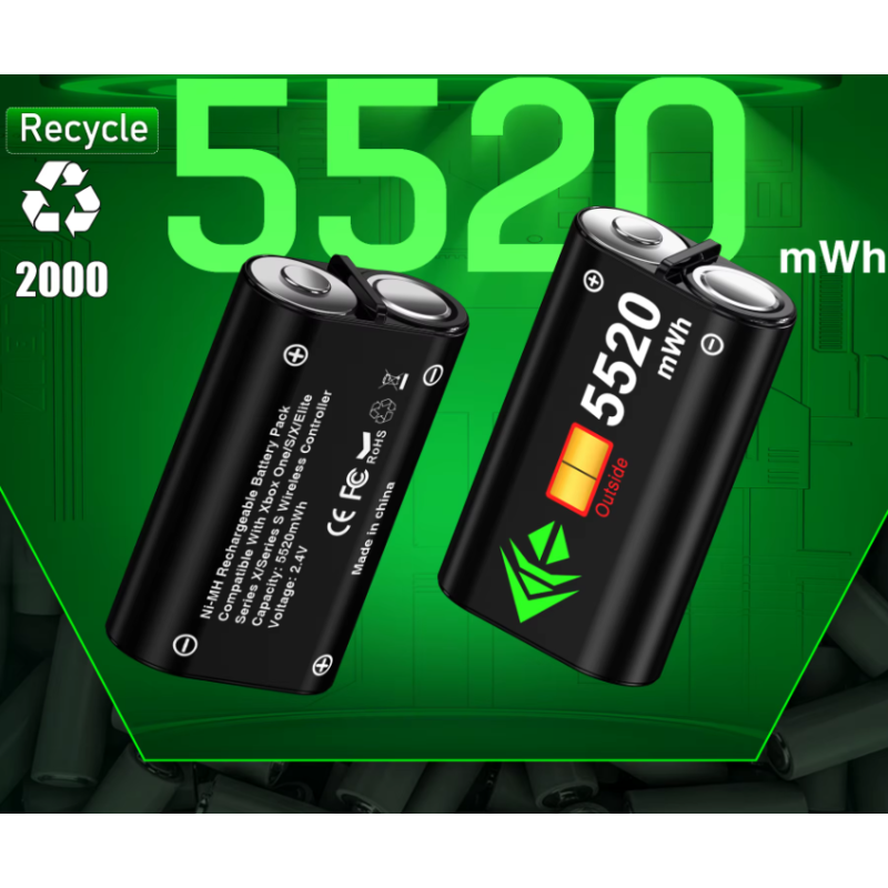 Док-станція BEBONCOOL Predator для геймпадів Xbox Series X/S/One/Elite з батареями по 5520 mAh Док-станція BEBONCOOL Predator для геймпадів Xbox Series X/S/One/Elite з батареями по 5520 mAh