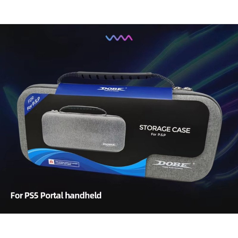 Захисний чохол DOBE для PlayStation Portal, переносна сумка для ігрової консолі PS Portal Сірий Захисний чохол DOBE для PlayStation Portal, переносна сумка для ігрової консолі PS Portal Сірий